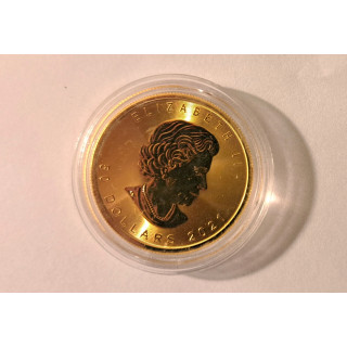 Złota moneta - Kanadyjski Liść Klonowy / Królowa Elżbieta