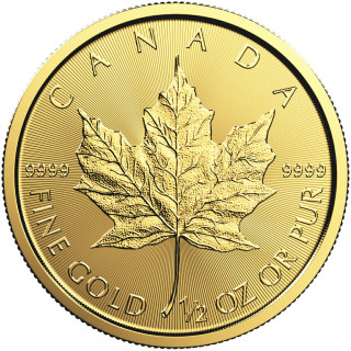 1/2 oz Gold Canadian Maple Leaf Coin (2022) DOWÓD ZAKUPU