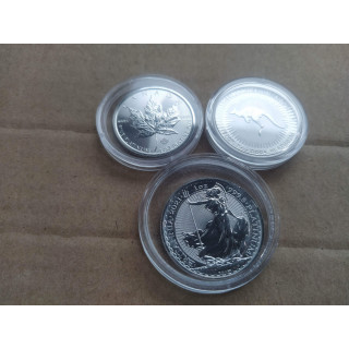 Platynowa moneta brytannia liść kangur 2021