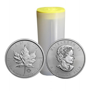 Moneta srebrna 1oz Kanadyjski Liść Klonu 500 szt Masterbox