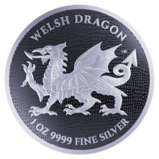 Welsh Dragon 25-uncji 2022 monety bulionowe